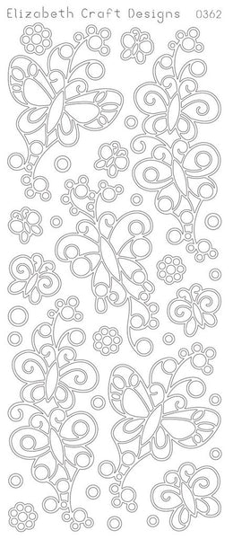 Butterflies with Doodles (sku 0362)