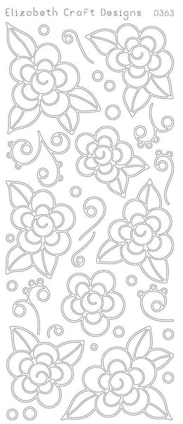 Flowers with Doodles (sku 0363)