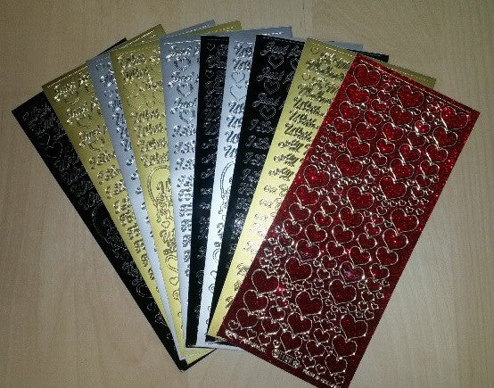 Valentine's Set of 10 Peel-Off