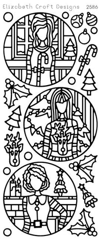 Jackie's Christmas Dolls In Circle (sku 2586)