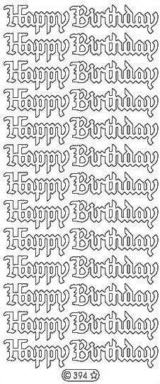 Happy Birthday (sku 394)