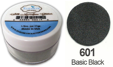 Basic Black - Silk Microfine Glitter
