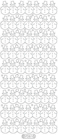 Glitter Snowman (sku 7061)