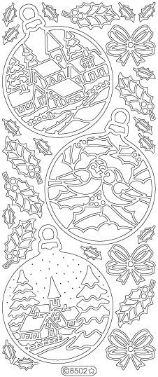 Christmas Ornaments Sceneries (sku 8502)