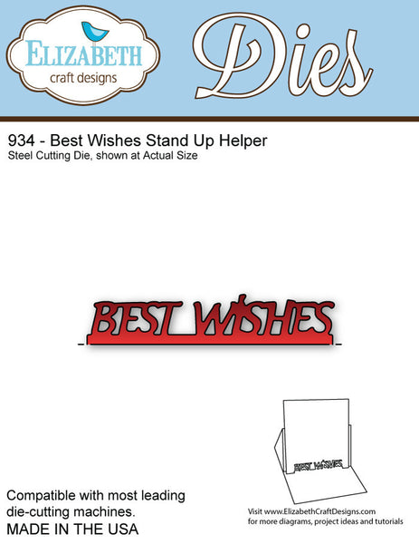 Best Wishes Stand Up Helper (934)