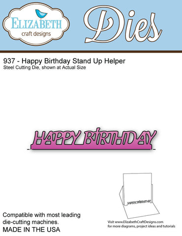 Happy Birthday Stand Up Helper (937)