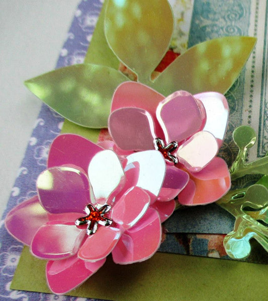 Glitter Flower Set (10 Assorted Colors)