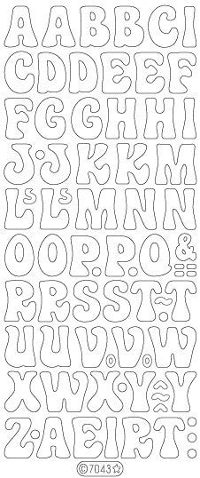 Velvet Alphabet 7043