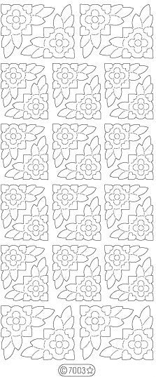 Velvet Flower Corners 7003