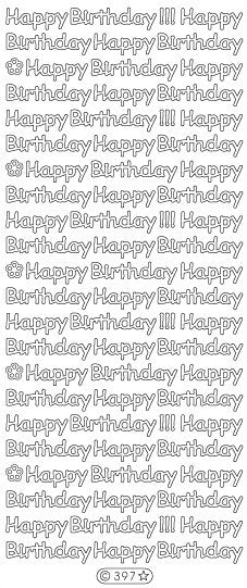 Happy Birthday (sku 397)