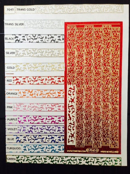 Glitter Ribbon Branches Set 7045 (10 Assorted Colors)